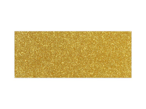 Stunning glass wall art - Wide format  backsplash with magnetic properties:  Gold glitter