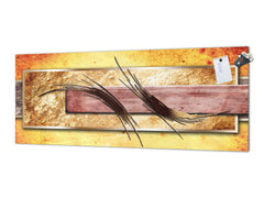 Stunning glass wall art - Wide format  backsplash with magnetic properties:  Contemp art