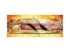 Stunning glass wall art - Wide format  backsplash with magnetic properties:  Contemp art