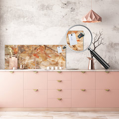 Wide format Wall panel with magnetic and non-magnetic metal sheet backing: Marble stone  surface