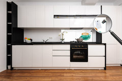 Wide format Wall panel with magnetic and non-magnetic metal sheet backing: Latte coffee  art