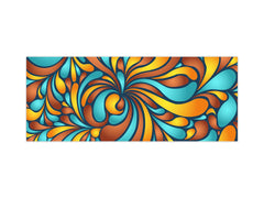 Tempered Glass magnetic and non magnetic splashback in wide-format: Silk fluid shapes