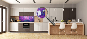 Tempered Glass magnetic and non magnetic splashback in wide-format: Digital painting in Vincent Van Gogh style