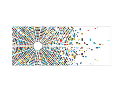 Glass backsplash w/ and w/o metal sheet backing with magnetic properties:   DNA Infographic