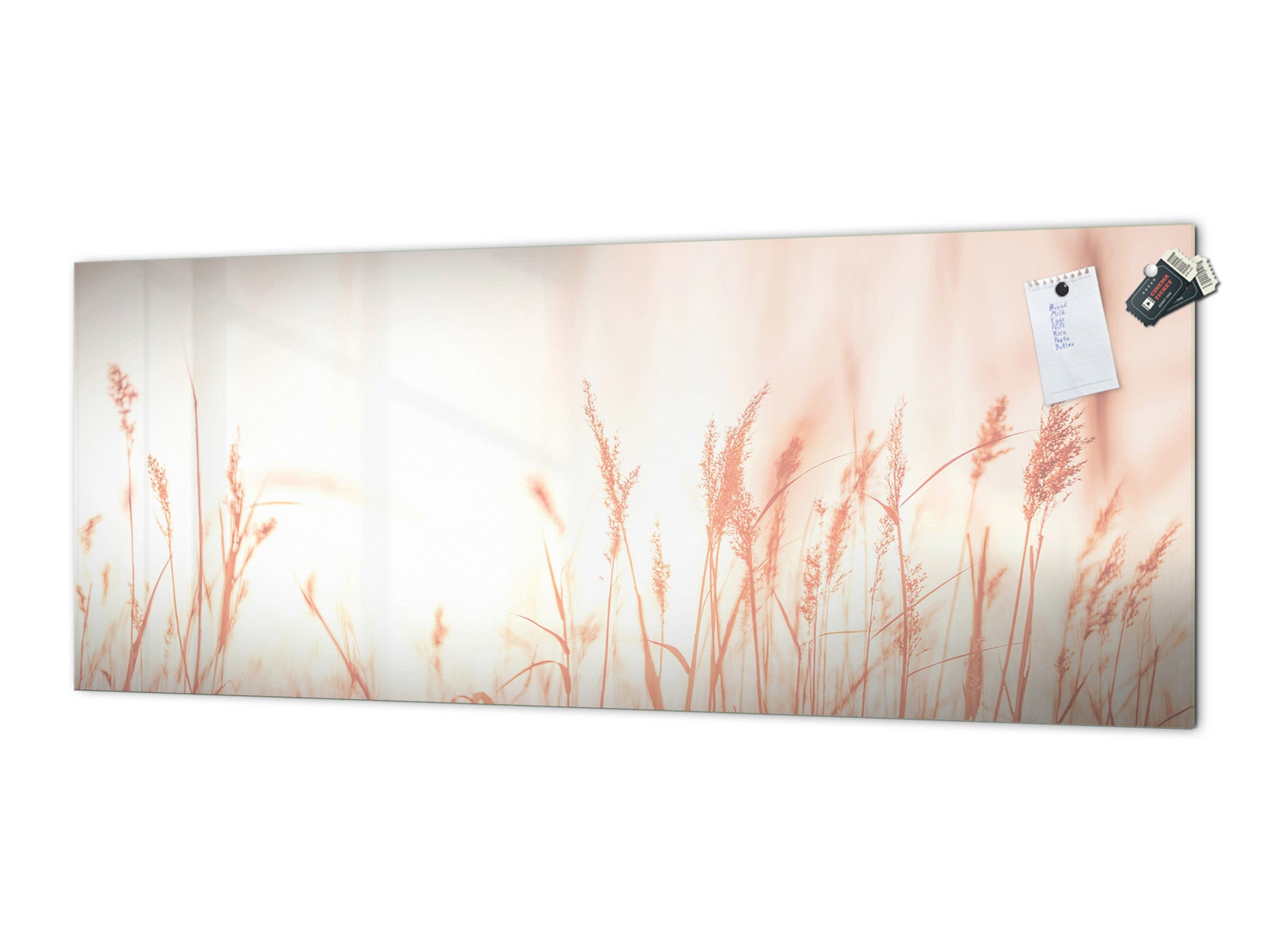 Glass kitchen panel with and w/o stainless steel back-coating: Artistic photography  flowers