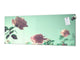 Glass kitchen panel with and w/o stainless steel back-coating: Vintage Flowers