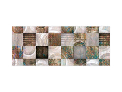 Glass splashback with metal backing in wide format - Kitchen tempered glass panel: Home deco