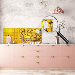 Wide format Wall panel with magnetic and non-magnetic metal sheet backing: Tree Weird