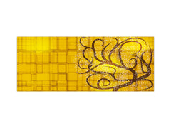 Wide format Wall panel with magnetic and non-magnetic metal sheet backing: Tree Weird