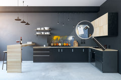 Tempered Glass magnetic and non magnetic splashback in wide-format: Indian spices and herbs