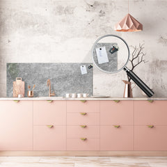 Contemporary glass kitchen panel - Wide format wall backsplash: Charcoal imaginery