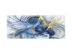 Contemporary glass kitchen panel - Wide format wall backsplash: Futuristic dynamic background