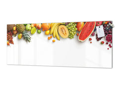 Tempered Glass magnetic and non magnetic splashback in wide-format: Fresh fruits for the wall 2