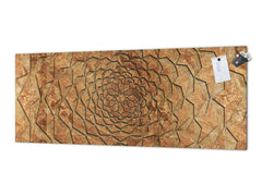 Tempered Glass magnetic and non magnetic splashback in wide-format: Seljuk motif