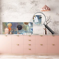 Glass kitchen panel with and w/o stainless steel back-coating: Deserts of Africa -  aerial view