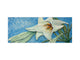 Glass kitchen panel with and w/o stainless steel back-coating: Big lily relief oil painting