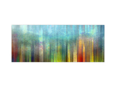 Glass kitchen panel with and w/o stainless steel back-coating: Digital wall art