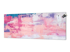 Glass kitchen panel with and w/o stainless steel back-coating: Digital wall art 2