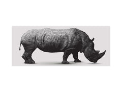 Large format horizontal backsplash - magnetic and non magnetic tempered glass: Digital rhino