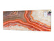 Wide format Wall panel with magnetic and non-magnetic metal sheet backing: Red agate mineral