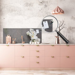 Wide format Wall panel with magnetic and non-magnetic metal sheet backing: White orchid 18closeup