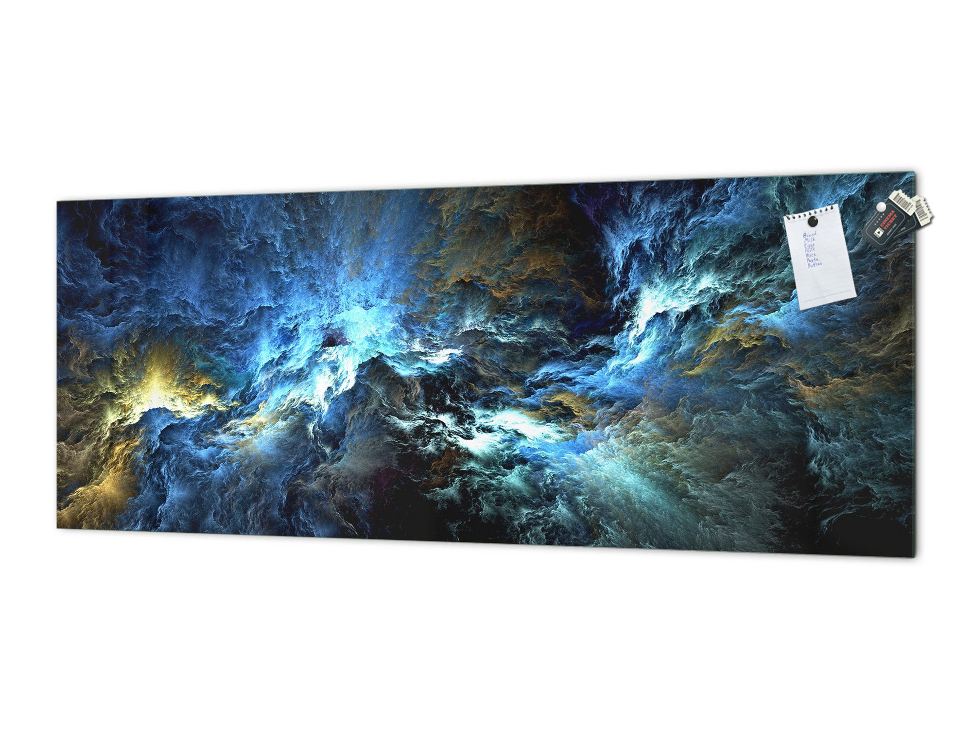 Toughened printed glass backsplash - Wide format steel coated wall glass backsplash: Fancy colors painting