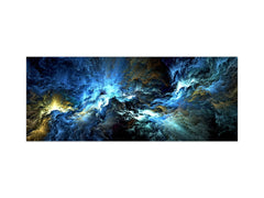 Toughened printed glass backsplash - Wide format steel coated wall glass backsplash: Fancy colors painting