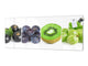 Tempered Glass magnetic and non magnetic splash-back in wide-format: Collage of mixed color fruits 2