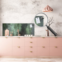 Tempered Glass magnetic and non magnetic splash-back in wide-format: Strokes of fat paint - Modern art