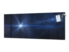 Tempered Glass magnetic and non magnetic splash-back in wide-format: Cosmic light effect