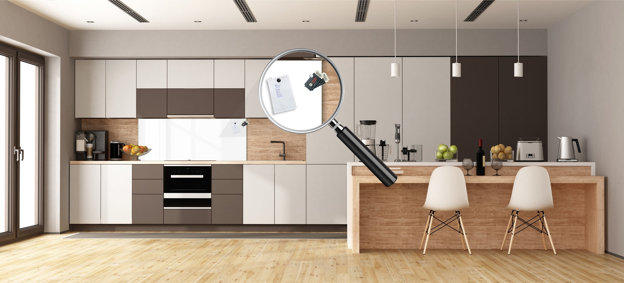 Tempered glass wall panel with or without metal backing: White