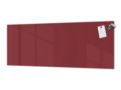 Tempered glass wall panel with or without metal backing: Purple-Red