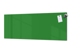 Contemporary glass kitchen panel - Wide format wall backsplash: Green