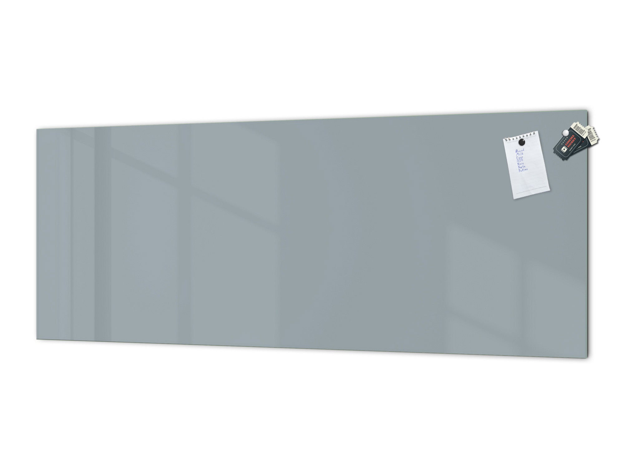 Contemporary glass kitchen panel - Wide format wall backsplash: Ash Gray