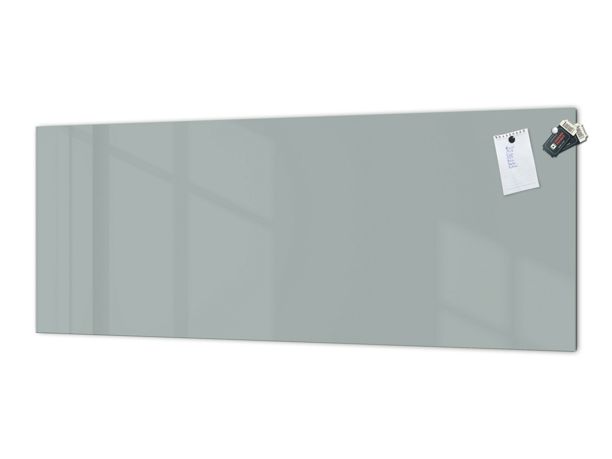 Contemporary glass kitchen panel - Wide format wall backsplash: Medium Gray