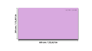 Pizarra magnética de cristal templado – Pizarra magnética borrado en seco :lila
