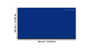 Tableau magnétique effaçable à sec en verre trempé – Panneau d’affichage magnétique :bleu cobalt