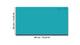 Magnetic Dry-Erase Glass Board Large or Small turquoise