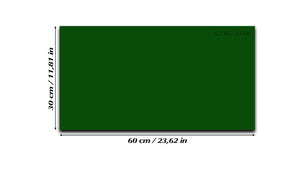 Tableau magnétique effaçable à sec en verre trempé – Panneau d’affichage magnétique: vert foncé