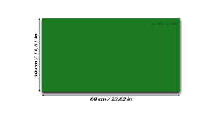 Tableau magnétique effaçable à sec en verre trempé – Panneau d’affichage magnétique: vert