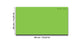 Magnetic Dry-Erase Glass Board Large or Small  pastel green