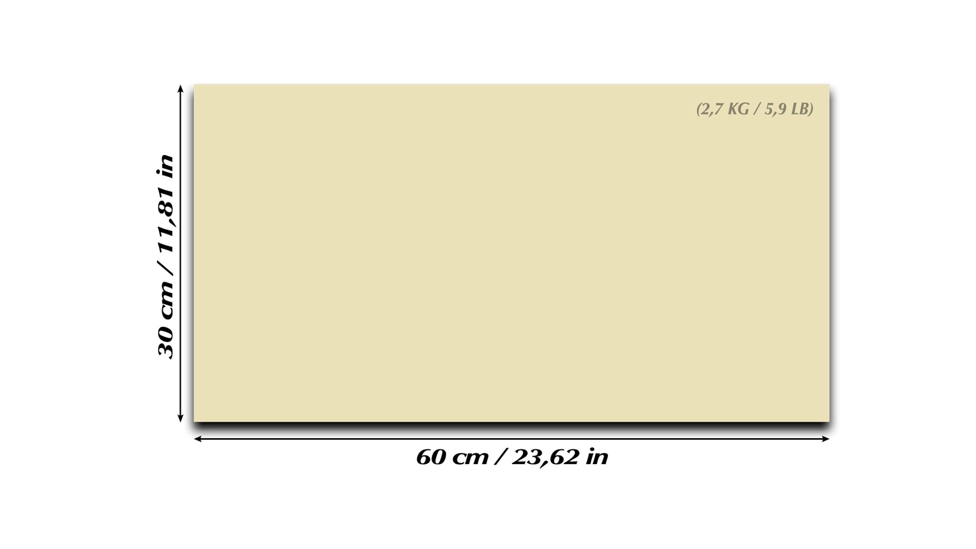 Magnetic Dry-Erase Glass Board Large or Small  beige