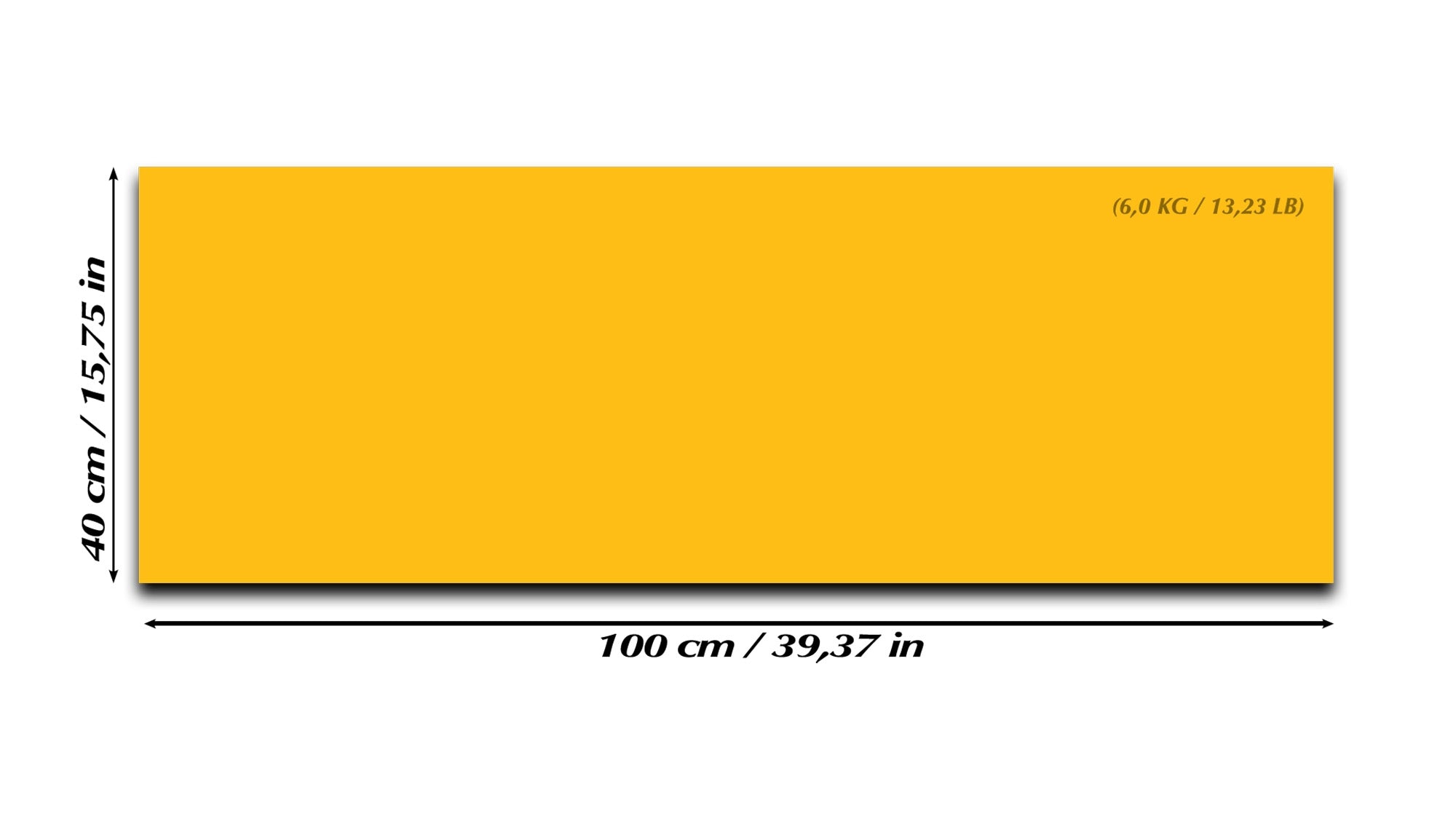 Magnetic Dry-Erase Glass Board Large or Small medium yellow