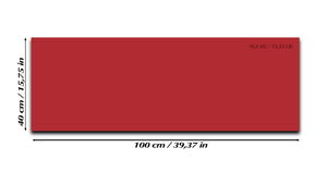 Pizarra magnética de cristal templado – Pizarra magnética borrado en seco :rojo oscuro