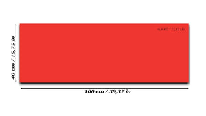 Tableau magnétique effaçable à sec en verre trempé – Panneau d’affichage magnétique: rouge clair