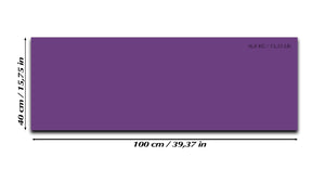 Pizarra magnética de cristal templado – Pizarra magnética borrado en seco :lila oscuro