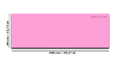 Pizarra magnética de cristal templado – Pizarra magnética borrado en seco :rosa claro