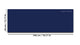 Magnetic Dry-Erase Glass Board Large or Small steel blue