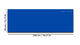 Magnetic Dry-Erase Glass Board Large or Small road sign blue