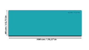 Pizarra magnética de cristal templado – Pizarra magnética borrado en seco :turquesa